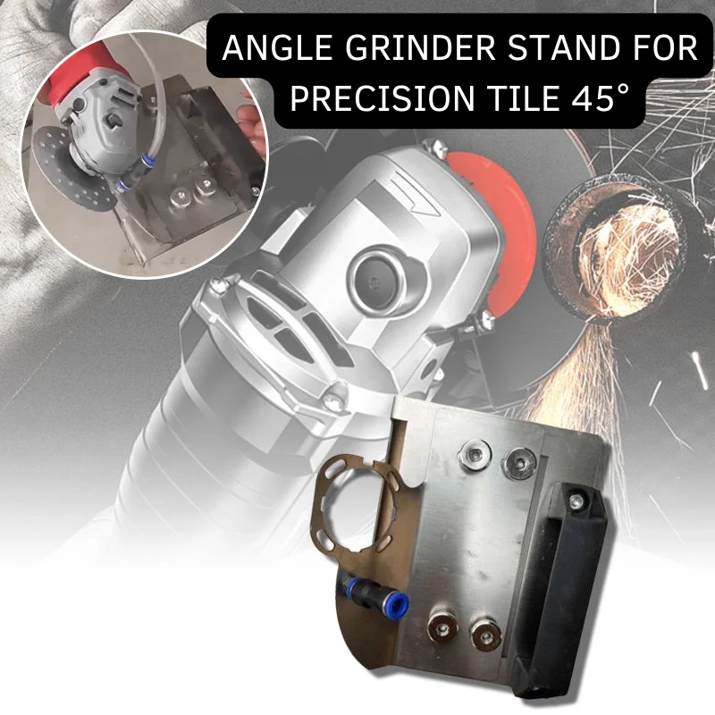 Angle Grinder Stand for Precision Tile 45° Chamfer Cutting