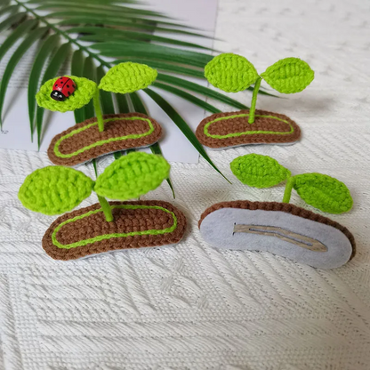 4pcs Cute Sprout Hairclip