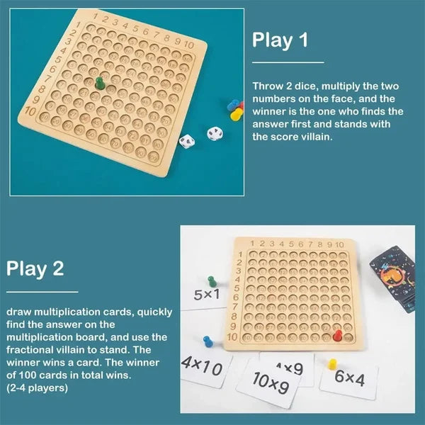 Wooden Montessori Math Operations Board Game